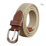 Ceinture élastique tressée pour homme