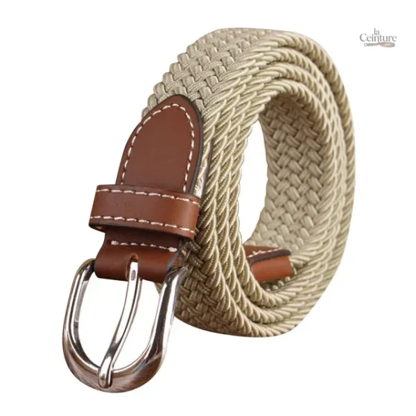 Ceinture élastique tressée pour homme