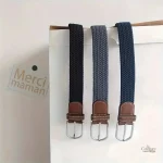 Ceinture pour homme, design tressé et élastique