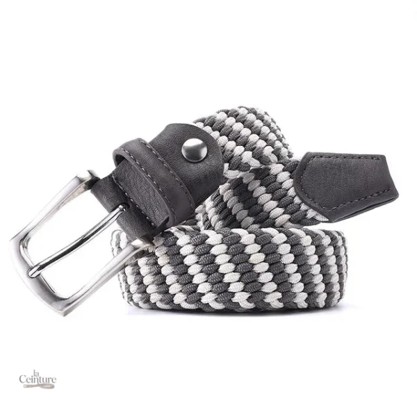 Ceinture élastique tressée confort homme