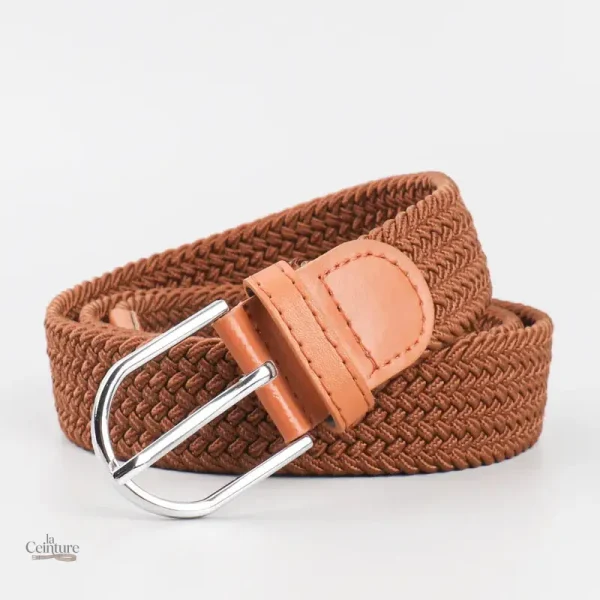 Ceinture homme tressée, design moderne et flexible