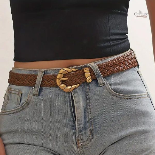 Accessoire mode tendance - ceinture tressée