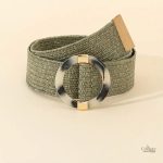 Accessoire féminin : ceinture tressée en style vintage