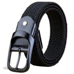 Ceinture homme tressée, style décontracté