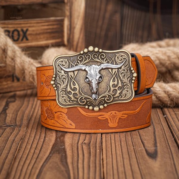 Ceinture élégante pour homme, style Western Cincinnati