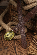 Columbus : ceinture homme au design western
