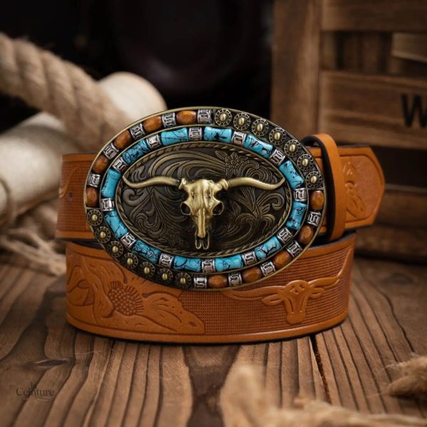 Ceinture Nashville, design Western pour hommes