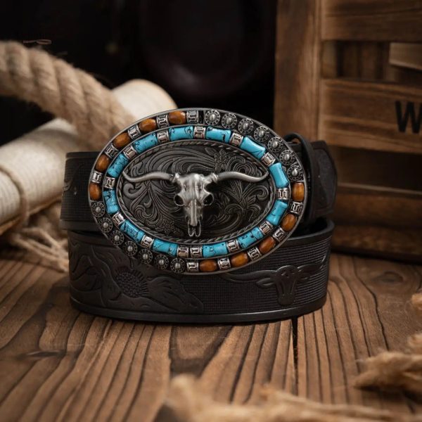 Accessoire mode homme, ceinture Western Nashville
