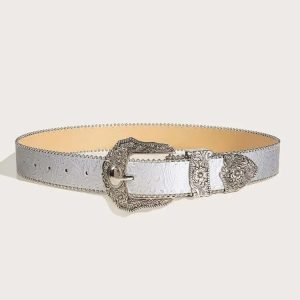 Ceinture homme style Western en cuir