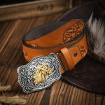 Ceinture cuir homme, design Western unique