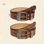 Ceinture western femme avec boucle décorative