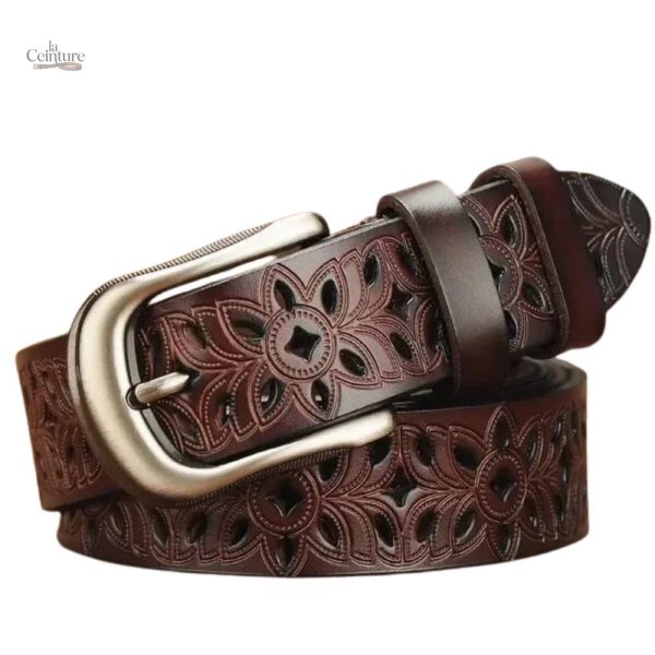 Ceinture Western Femme Clémence en cuir élégant
