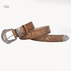 Ceinture en cuir Western pour femme