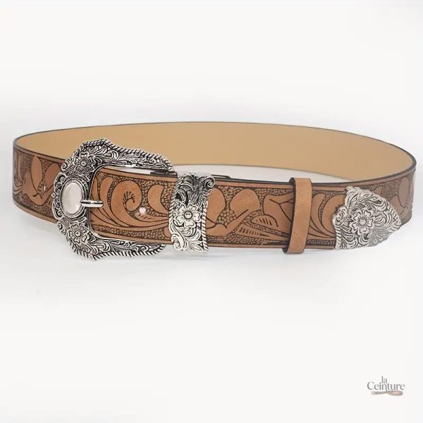 Ceinture Salzbourg, accessoire mode Western féminin