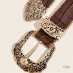 Ceinture Tychy au design Western pour femme