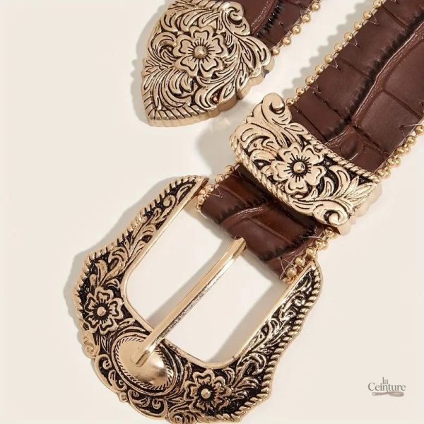 Ceinture Tychy au design Western pour femme