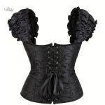 Style sophistiqué avec corset à manches volumineuses